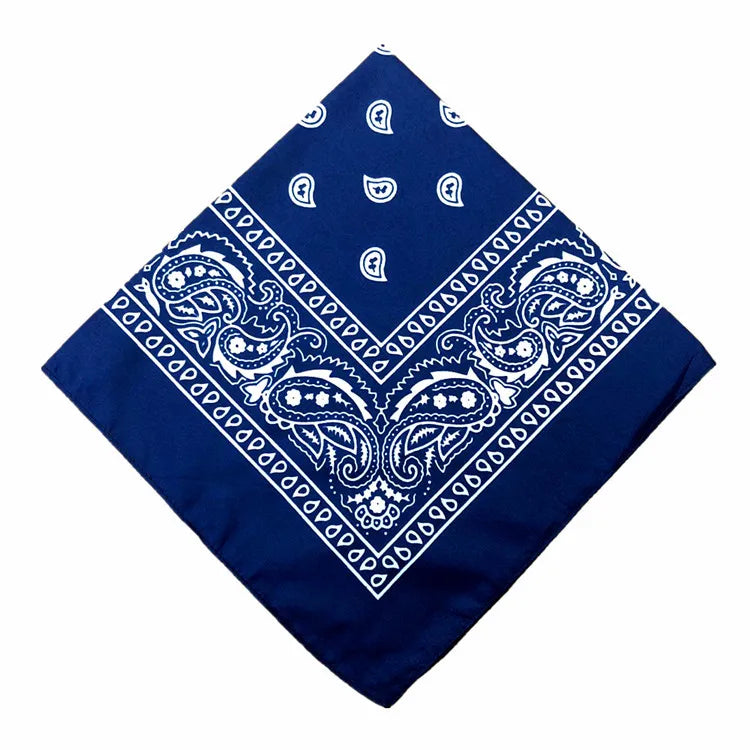 Bandana Carré Hip Hop en Coton – 54x54 cm, Imprimé Paisley - BLACKBEARD OUTDOOR INDUSTRIES