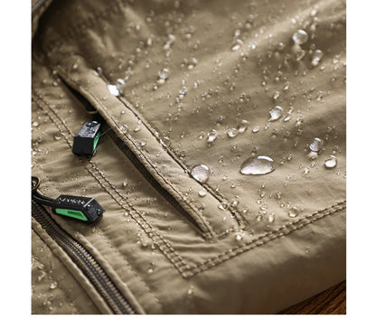 Veste Homme de Randonnée Étanche DIMUSI Coupe-Vent Respirant - BLACKBEARD OUTDOOR INDUSTRIES
