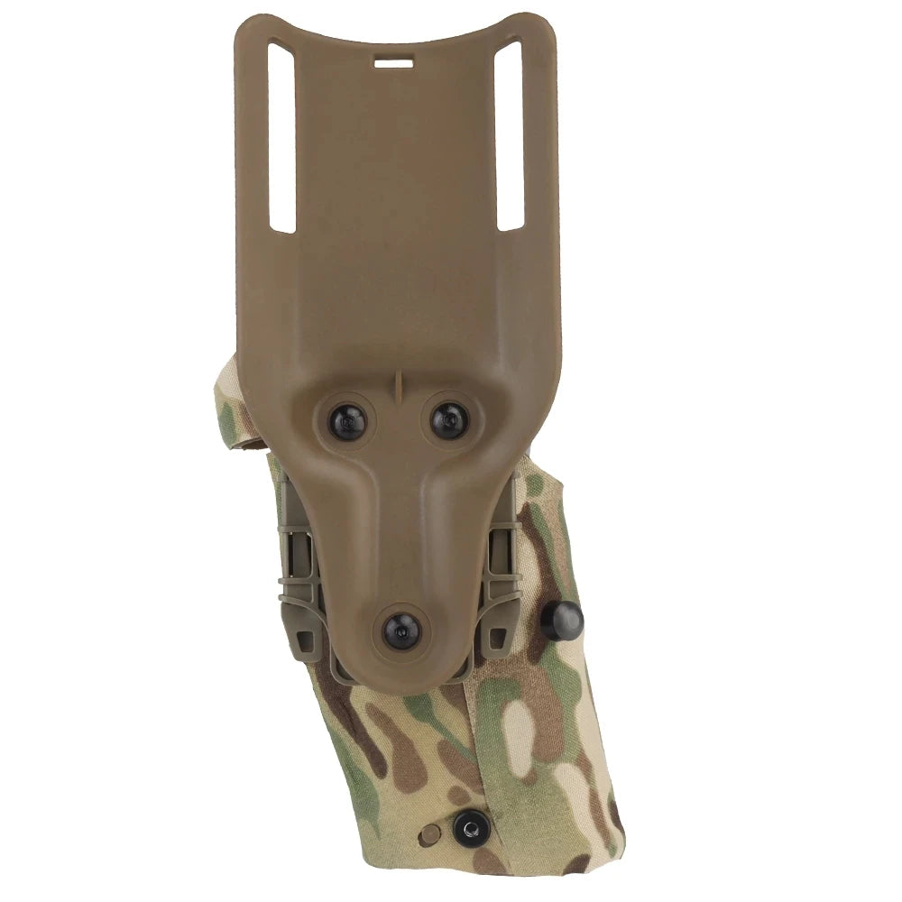 Holster Cuisse Tactique 6354DO Glock 17/19 + X300/X300U – Adaptateur QLS, Sangle Cuisse Drop Leg | 5 Coloris - BLACKBEARD OUTDOOR INDUSTRIES