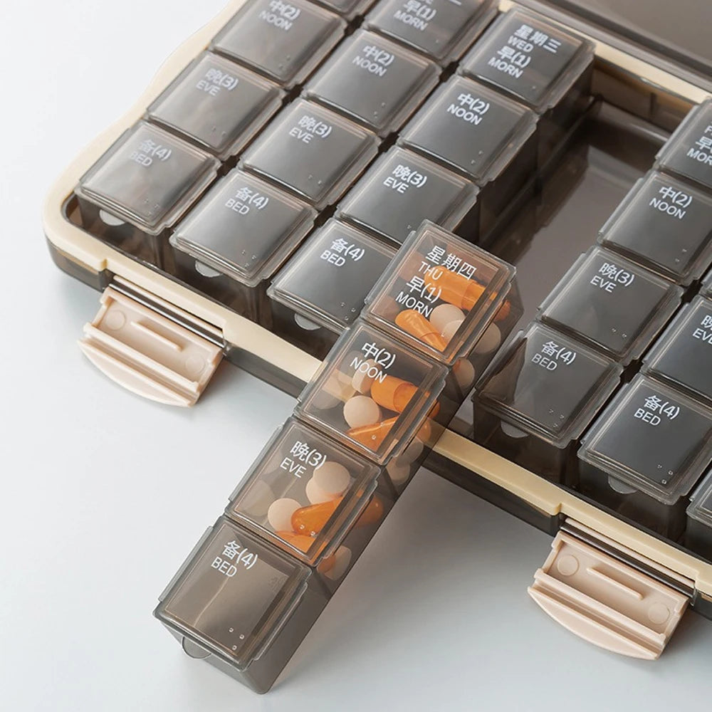 Pilulier Hebdomadaire 21/28 Cases Ma boutique