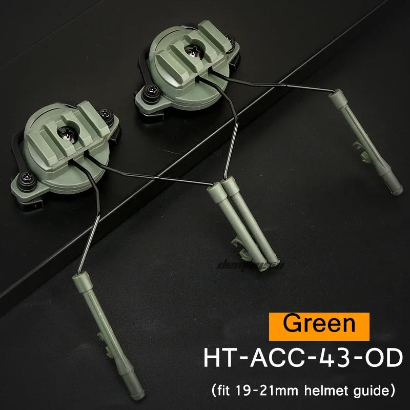 Support Casque Audio Tactique avec Adaptateur Rail pour Casque – Rotation 360° Ma boutique