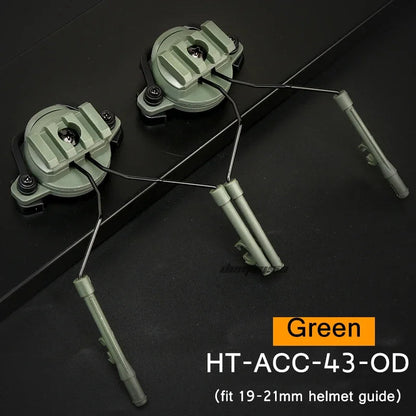 Support Casque Audio Tactique avec Adaptateur Rail pour Casque – Rotation 360° Ma boutique