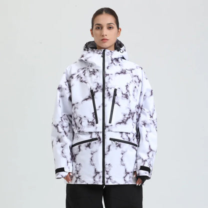 Veste de ski femme imperméable et respirante à capuche, tenue jusqu'à -30°C