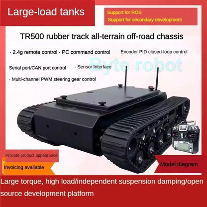 Châssis Robot Chenillé TR500 50 kg — STM32 Programmable — Police, Déminage, Sauvetage, R&D & Robotique - BLACKBEARD OUTDOOR INDUSTRIES