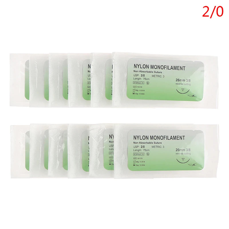 Kit de Suture Chirurgicale Synthétique avec Aiguille – Nylon Monofilament pour Formation Médicale et Vétérinaire Ma boutique