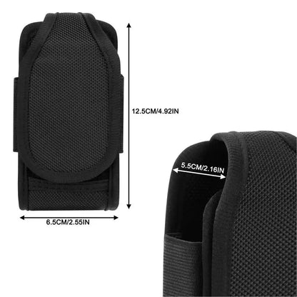 Holster Nylon MOLLE Compact Talkie-Walkie – Pochette Radio Étanche Ceinture, Gilet, Sac à Dos