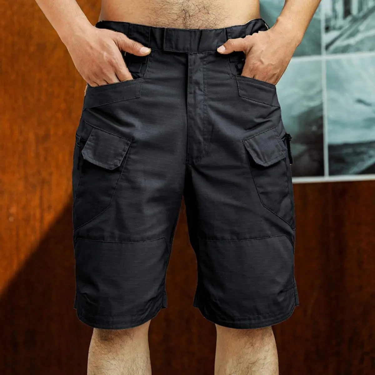 Short Cargo Homme Militaire Urbain Été — Imperméable, Respirant, Séchage Rapide - BLACKBEARD OUTDOOR INDUSTRIES