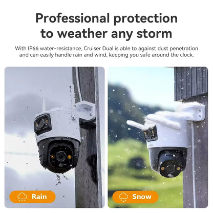 Caméra Surveillance Extérieure IMOU 6MP WiFi — Double Objectif, Vision Nocturne Couleur, Détection IA, IP66 - BLACKBEARD OUTDOOR INDUSTRIES
