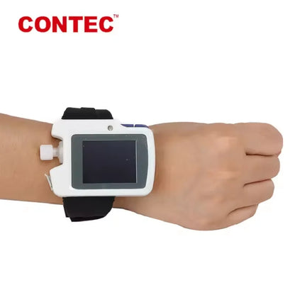 Contec RS01 – Moniteur de Sommeil et Apnée | SpO2, Fréquence Cardiaque, Flux Nasal, Enregistrement 20h