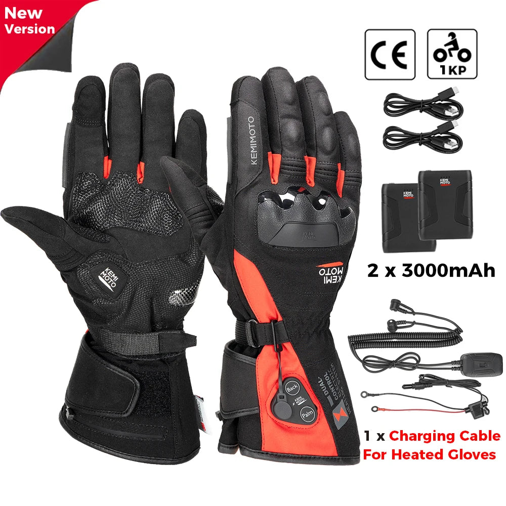 Gants chauffants rechargeables grand froid, tactiles et imperméables
