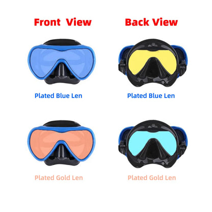 Masque de Plongée Snorkel en Silicone avec Verre Trempé – Large Vue Colorée pour Adultes et Jeunes - BLACKBEARD OUTDOOR INDUSTRIES