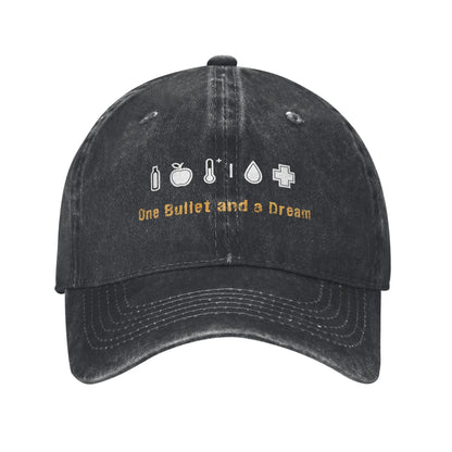 Casquette Baseball DayZ « One Bullet and a Dream » – Snapback Coton Unisexe | Protection Solaire Outdoor | Cadeau Gamer