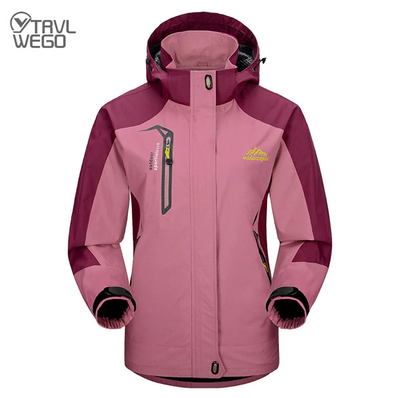 Veste Randonnée Femme Imperméable Coupe-Vent – Capuche Amovible, Multi-Poches - BLACKBEARD OUTDOOR INDUSTRIES