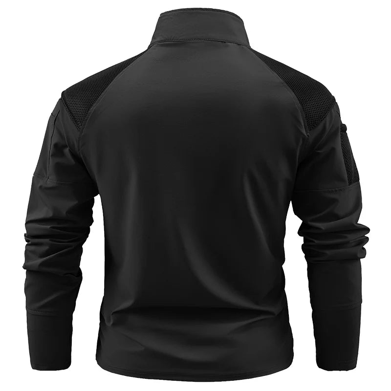 Chemise Tactique Manches Longues 1/4 Zip Ripstop