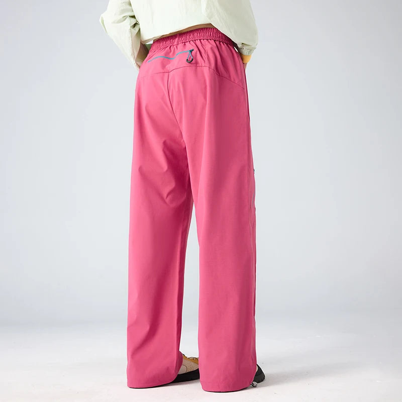 Pantalon cargo de randonnée femme déperlant et respirant, taille élastique