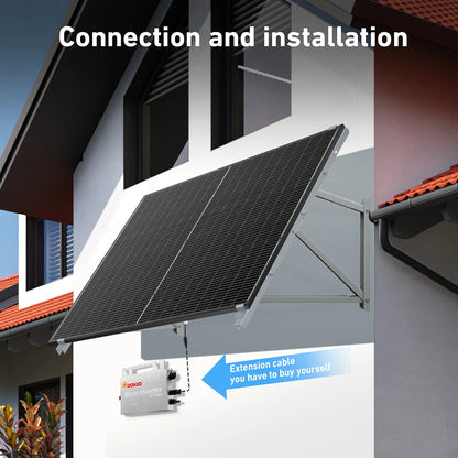 Panneau solaire DOKIO 400W-800W - étanche, alimentation solaire pour maison (inverter non inclus) - BLACKBEARD OUTDOOR INDUSTRIES