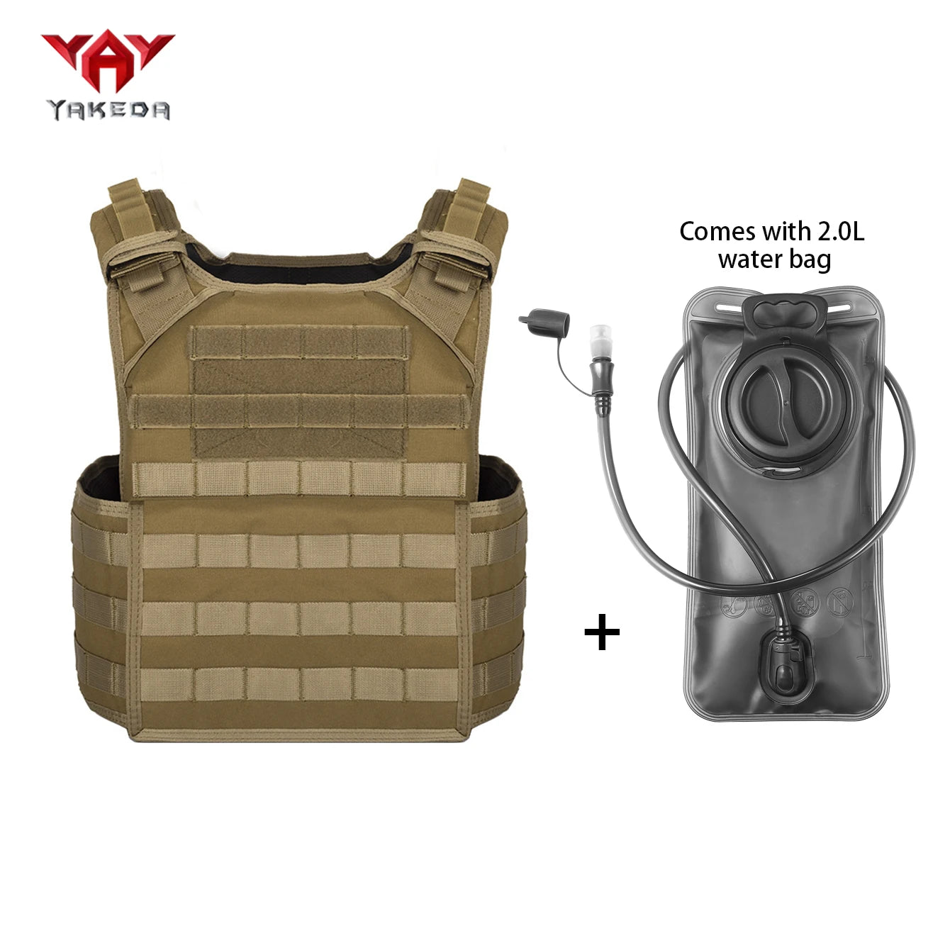 Porte plaque CPC YAKEDA avec sangle ajustable et système molle - BLACKBEARD OUTDOOR INDUSTRIES