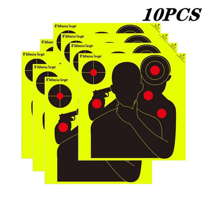 10 ou 30 CIBLES ADHÉSIVES RÉACTIVES SPLATTER – Ø 20 cm – ENTRAÎNEMENT AU TIR PRÉCIS - BLACKBEARD OUTDOOR INDUSTRIES