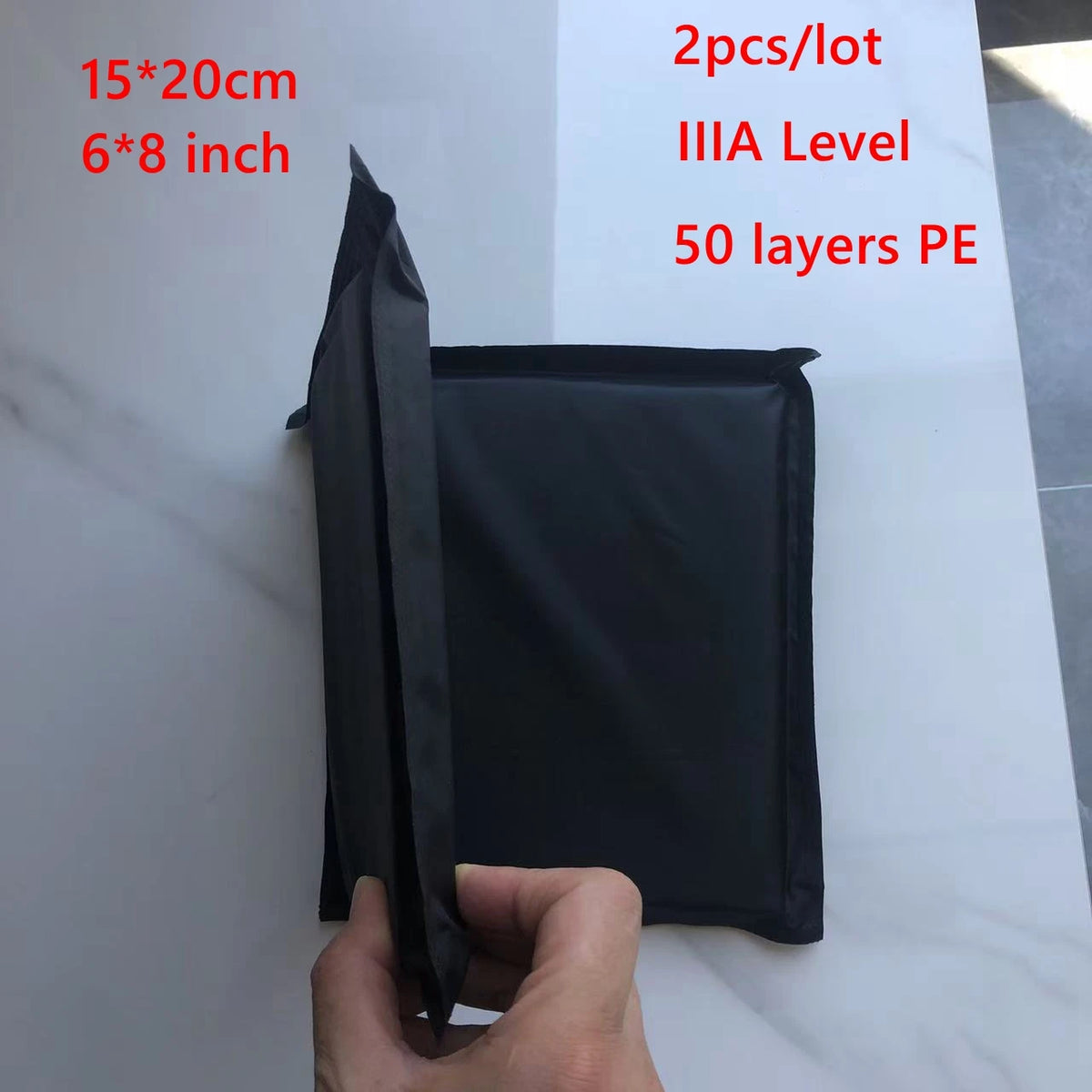 Lot de 2 plaques souples en PE, 15 × 15 ou 20 × 15 cm