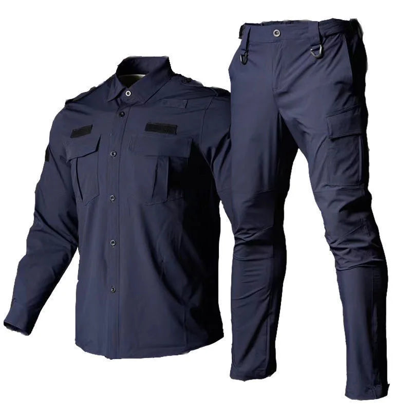 Ensemble Tactique à Séchage Rapide – Veste et Pantalon Longs Manches, Uniforme de Travail, Idéal pour Entraînement et Activités Extérieures BLACKBEARD OUTDOOR INDUSTRIES