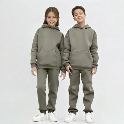 Ensemble Survêtement Enfant Hoodie + Pantalon – Fille Garçon 12M à 8 Ans