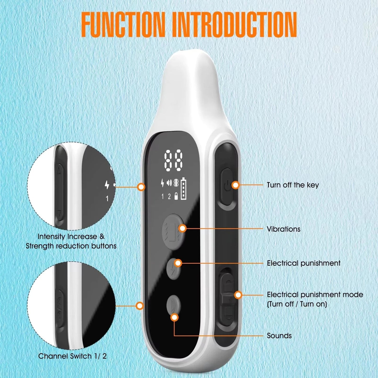 Collier de Dressage pour Chien avec Télécommande – Portée 800m Étanche • Rechargeable • Pour Petits, Moyens et Grands Chiens Ma boutique