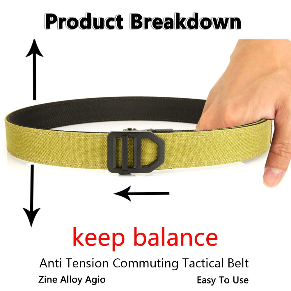 Ceinture tactique police TUSHI nylon boucle métal - BLACKBEARD OUTDOOR INDUSTRIES