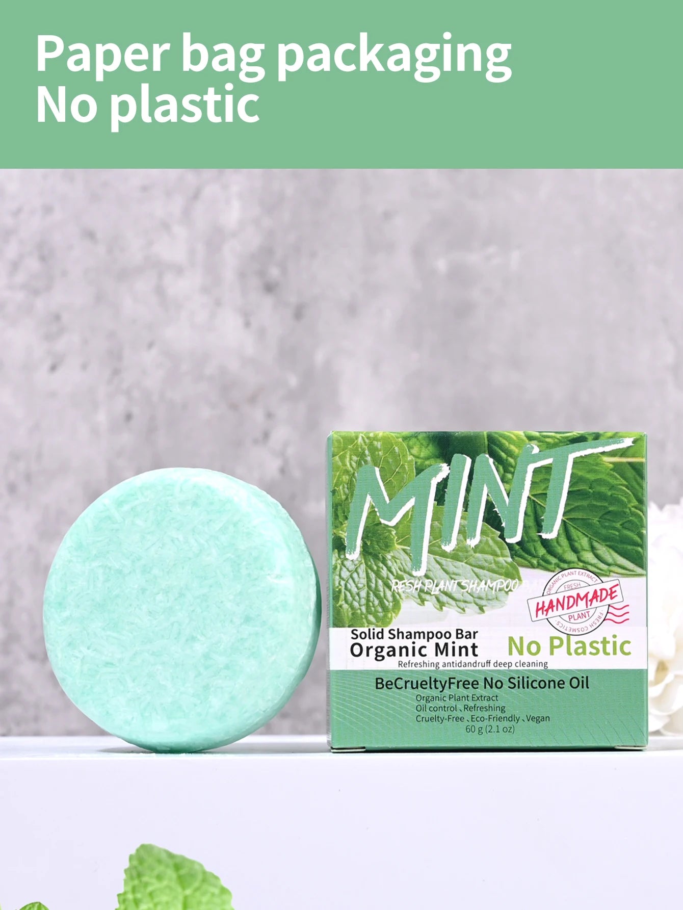 Shampooing Solide Rafraîchissant à la Menthe – Soin Capillaire Tonifiant & Naturel - BLACKBEARD OUTDOOR INDUSTRIES