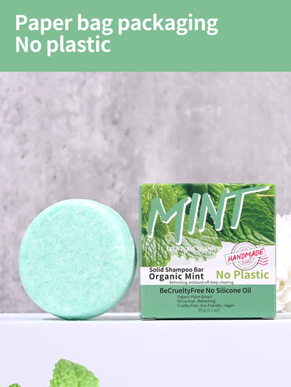 Shampooing Solide Rafraîchissant à la Menthe – Soin Capillaire Tonifiant & Naturel - BLACKBEARD OUTDOOR INDUSTRIES