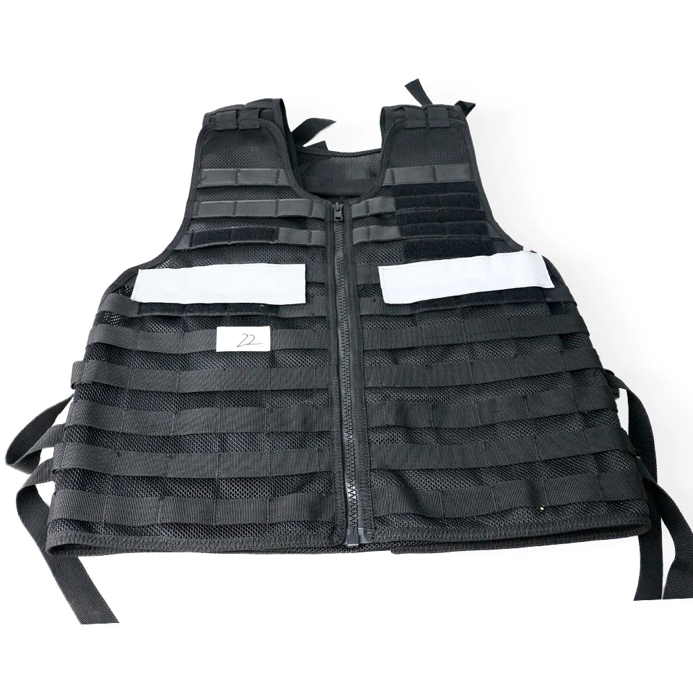 Gilet Tactique MOLLE Ajustable – Oxford Haute Densité, Bandes Réfléchissantes, Détachement Rapide | Airsoft, Sécurité