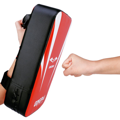 Cible de Frappe Taekwondo & Muay Thai – Kick Pad Cuir PU, Bouclier d’Entraînement | Noir, Bleu, Rouge - BLACKBEARD OUTDOOR INDUSTRIES