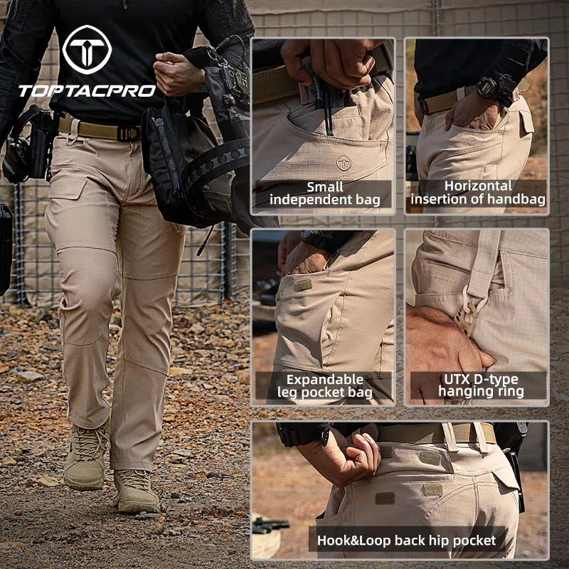 Pantalon tactique TOPTACPRO ripstop stretch Sorona déperlant - BLACKBEARD OUTDOOR INDUSTRIES