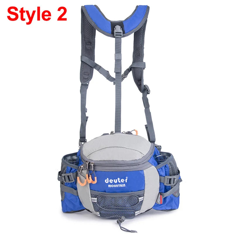 Sac à Taille de Sport Outdoor – Sac à Dos de Cyclisme, Randonnée et Camping avec Porte-bouteilles, Sangle Détachable – Sac Bandoulière Multifonction pour Homme - BLACKBEARD OUTDOOR INDUSTRIES