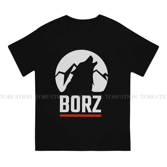 T-Shirt Coton Pur Borz Loup Tchétchène – Streetwear Harajuku, Col Rond | S à 6XL | 10 Coloris - BLACKBEARD OUTDOOR INDUSTRIES