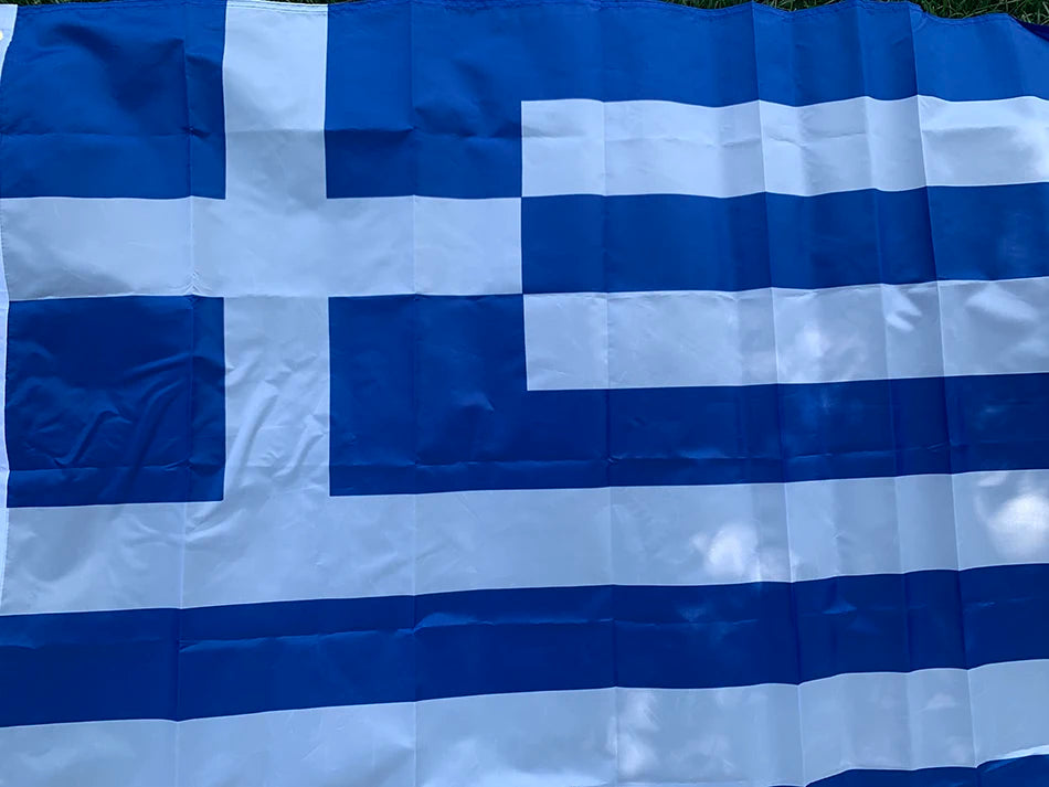 Drapeau de la Grèce – 3x5 ft – Drapeau National Grec – État Hellénique – Polyester – Décoration Intérieure et Extérieure BLACKBEARD OUTDOOR INDUSTRIES