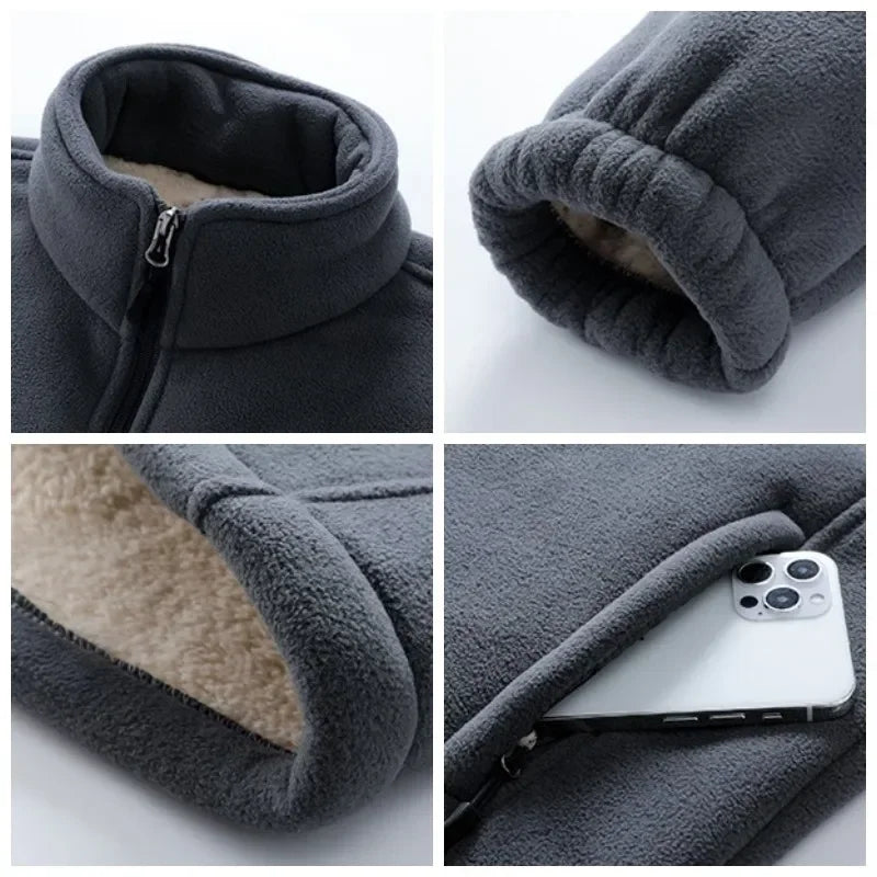 Veste Polaire Plus Size 9XL Hiver - Manteau Doublé Soft Shell pour Homme BLACKBEARD OUTDOOR INDUSTRIES