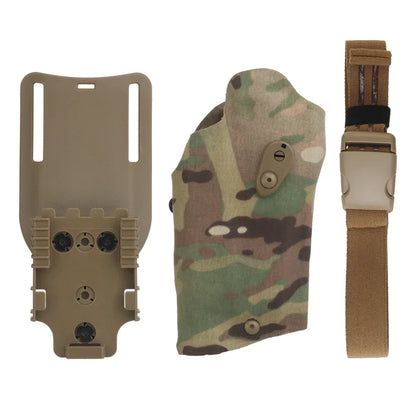 Holster Cuisse Tactique GB-79 SIG Sauer P320 + X300 – Système QLS, Sangle Cuisse, Droitier | Noir, Ranger Green, Coyote, Multicam - BLACKBEARD OUTDOOR INDUSTRIES