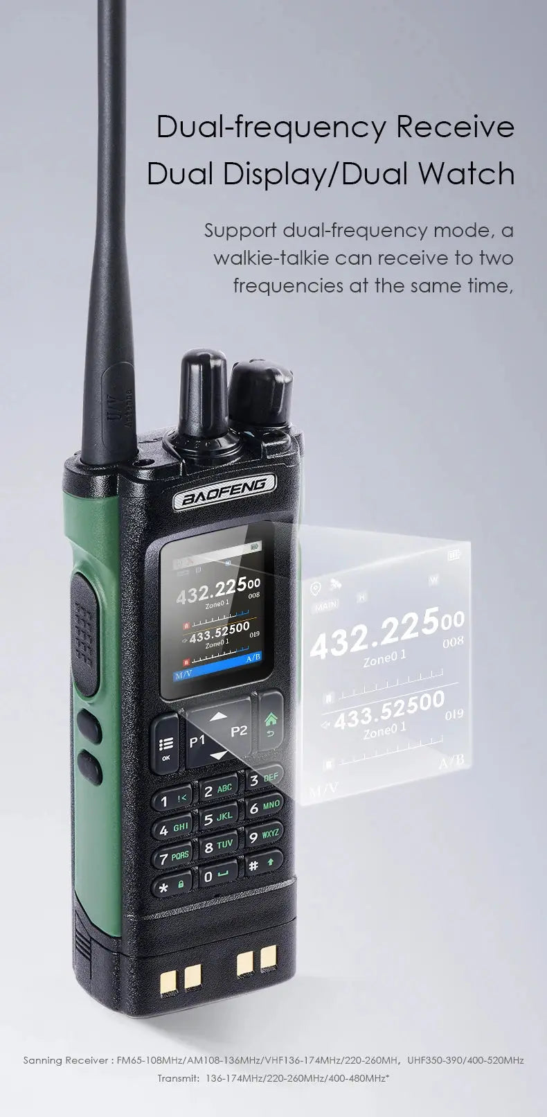 🔊 Talkie-Walkie Baofeng UV-32 – Puissant, Multi-Bande, Programmable via Bluetooth Ma boutique