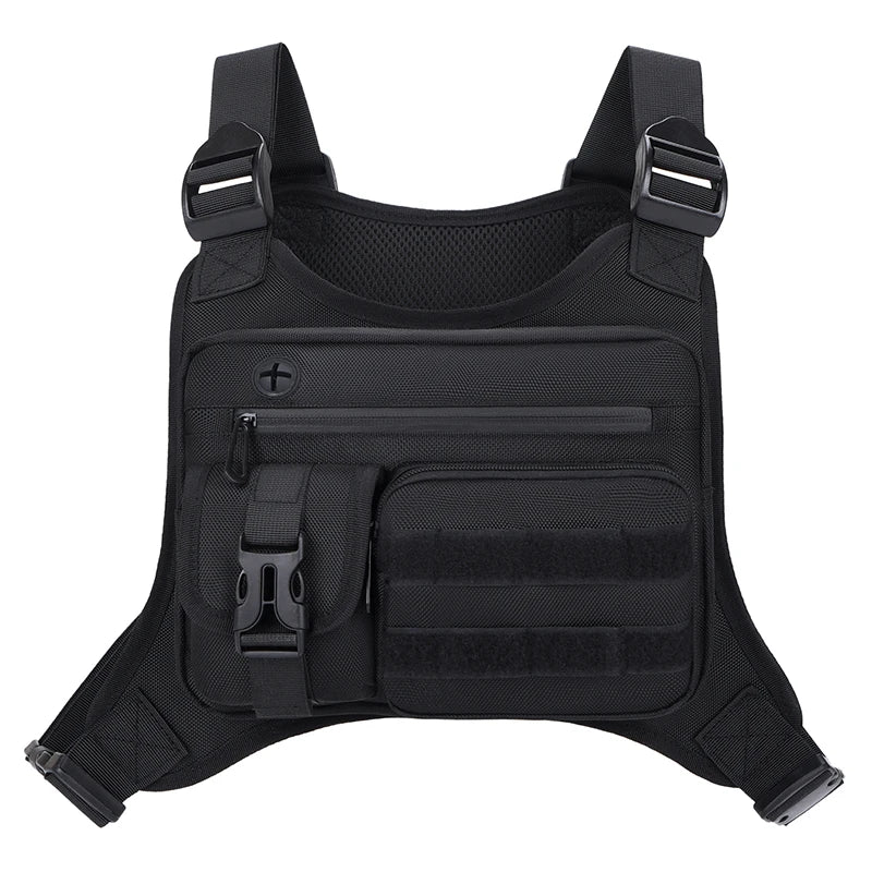 Sac de poitrine tactique MOLLE pour randonnée et outdoor