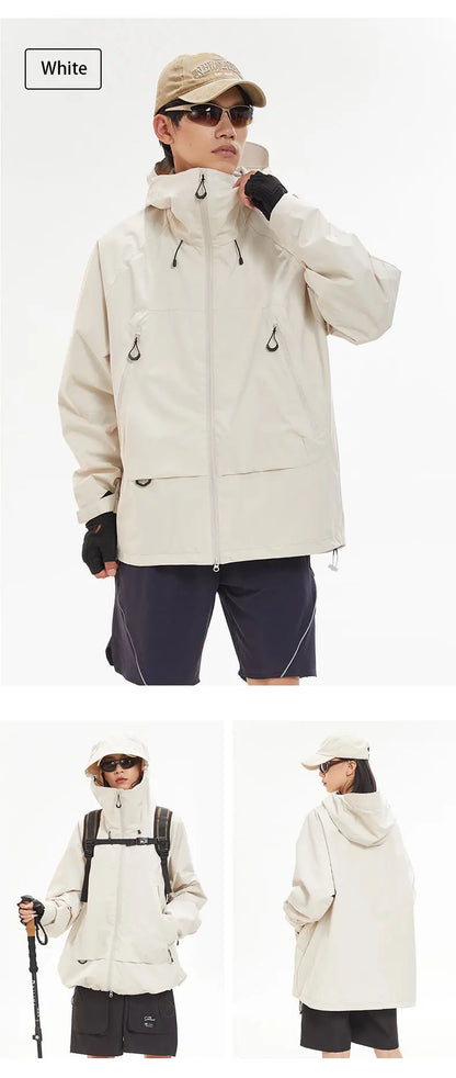 Veste de Randonnée Imperméable et Coupe-Vent Unisexe avec Capuche – Veste de Sport Haute Qualité pour Randonnée, Course et Escalade - BLACKBEARD OUTDOOR INDUSTRIES