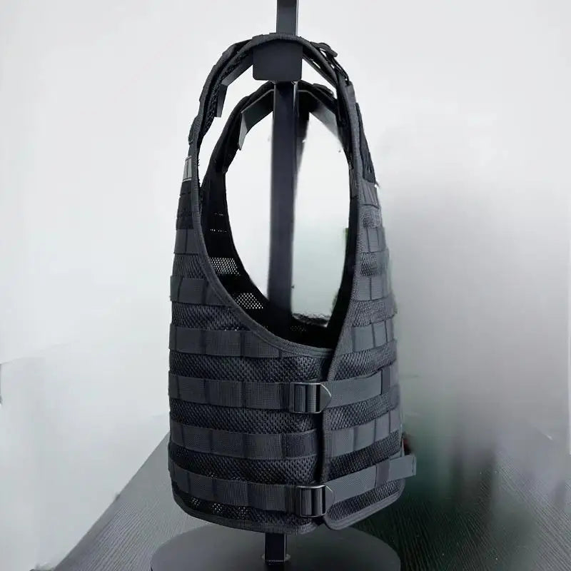 Gilet Tactique Respirant Mesh MOLLE – Détachable Rapide, Protection Complète | Airsoft, Sécurité, Patrouille | Homme