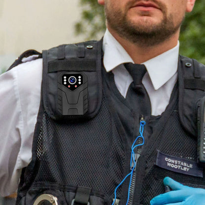 Mini Body Camera 1080P – Vision Nocturne, 24h Autonomie, Carte TF jusqu'à 128Go