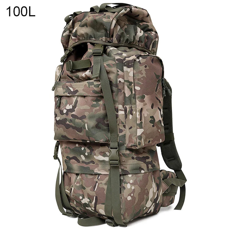 Sac à Dos Tactique 100L – Ultra Grande Capacité Étanche avec Cadre Interne - BLACKBEARD OUTDOOR INDUSTRIES