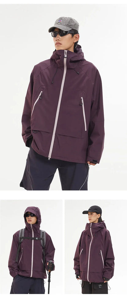 Veste de Randonnée Imperméable et Coupe-Vent Unisexe avec Capuche – Veste de Sport Haute Qualité pour Randonnée, Course et Escalade - BLACKBEARD OUTDOOR INDUSTRIES