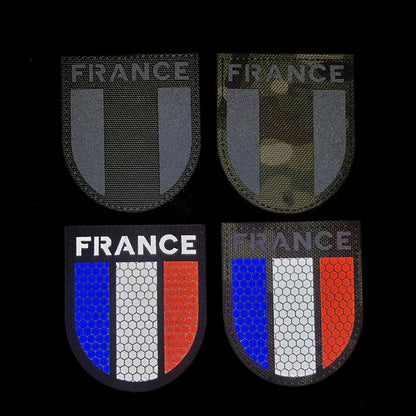 Patch Drapeau France IR Réfléchissant – Badge Tactique Brodé pour Casquette, Sac, Brassard - BLACKBEARD OUTDOOR INDUSTRIES
