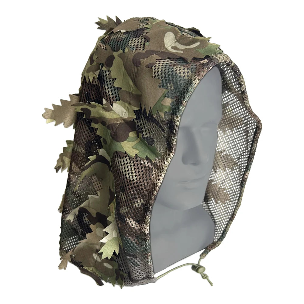 Casquette Camouflage 3D Respirante – Chasse, Airsoft, Tir, Observation de la Faune | Camo Feuillage Ultra-Réaliste - BLACKBEARD OUTDOOR INDUSTRIES