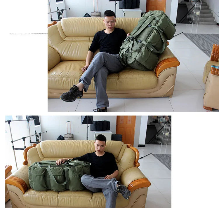 Sac à Dos Super Grand Volume 100L - Imperméable - Camping, Randonnée, Voyage - Unisexe - BLACKBEARD OUTDOOR INDUSTRIES