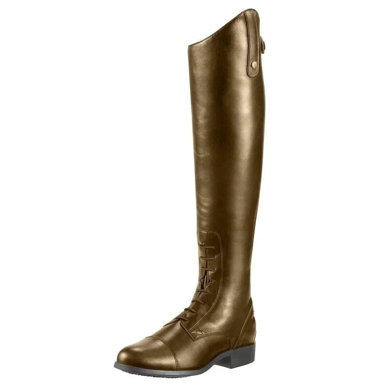 Bottes Cuissardes Femme Style Cavalier – Talon Carré, Style Britannique, Retro Knight