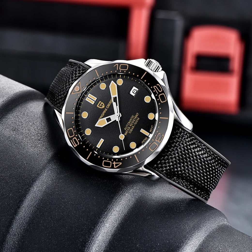 Montre Automatique PAGANI DESIGN PD1667 – Saphir AR, 100M, Mouvement Miyota 8215