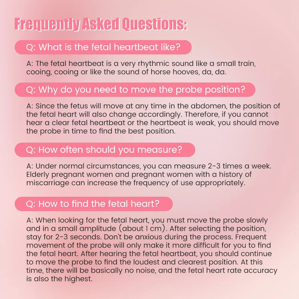 🎧 Doppler Fœtal 3 MHz – Détecteur de Battements de Cœur pour Bébé Ma boutique